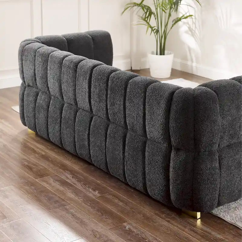 85 Moderne Waffelstoff-Couch, Freizeit-Komfortsofa