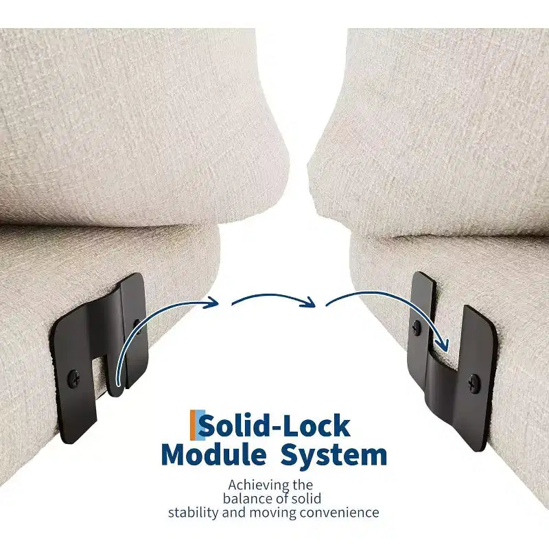 Modulares Chenille-Liebessofa, 2-Sitzer-Cloud-Sofa mit hochelastischem Schwamm, knochenloses Sofa für kleine Räume