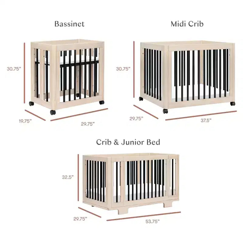 Babyletto Yuzu 8-in-1 umwandelbares Kinderbett mit All-Stages Umrüst-Kits
