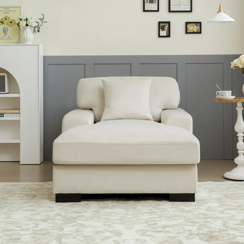 Modernes überdimensionales Schlafsofa im Mid-Century-Stil mit Kissen