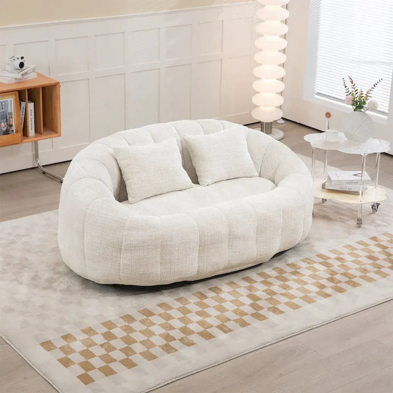 Chenille-Sitzsack – Faules Sofa