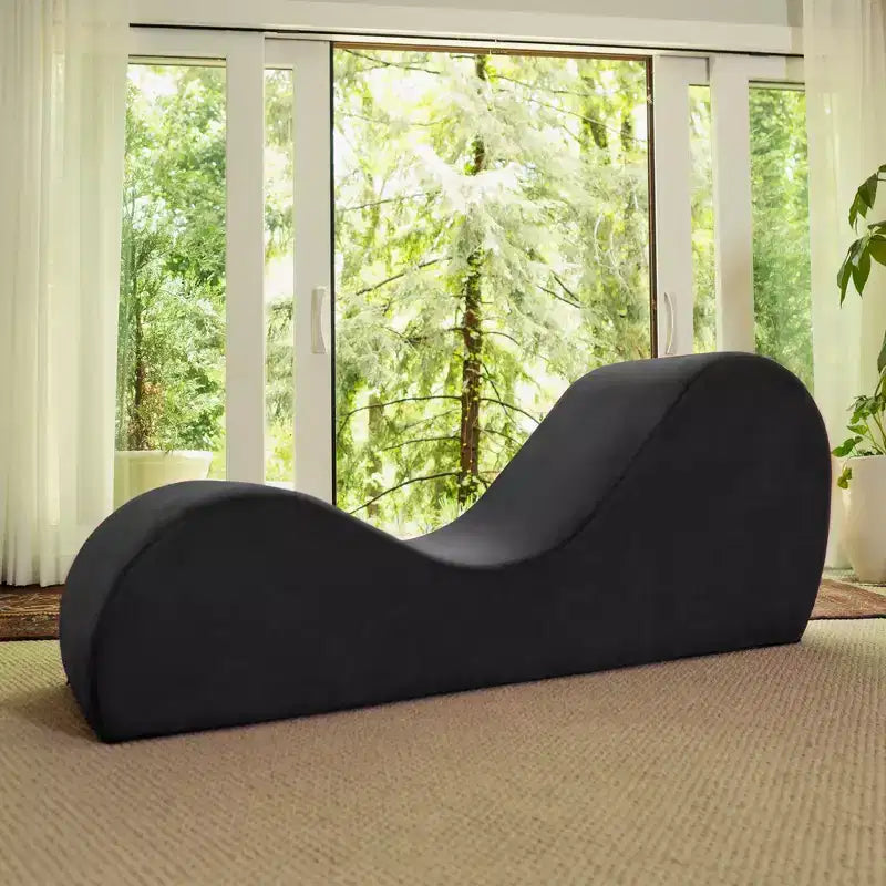 Avana Sleek Yoga-Chaiselongue – hergestellt in den USA – ideal zum Dehnen, Entspannen, Trainieren und mehr, 60T x 18B x 26H Zoll, Hellgrau