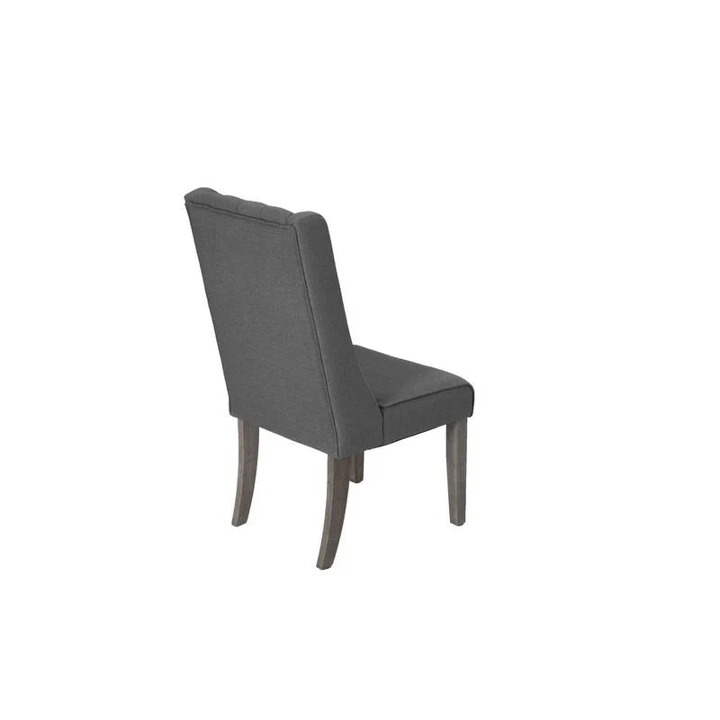 Best Quality Furniture 9-teiliges rustikales, ausziehbares Esszimmerset in Grau
