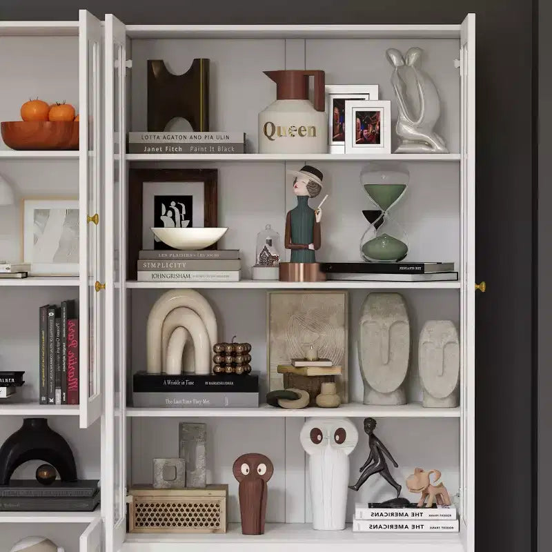 Famapy Combo Vitrinenschrank Bücherregal Organizer Speisekammer