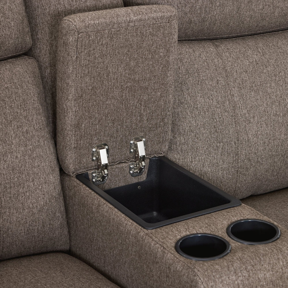 MCombo 60.2 Power Loveseat Relaxsofa mit Massage und zweifacher Heizung, verstellbarer Kopfstütze, USB- & Typ-C-Anschluss, Stoff