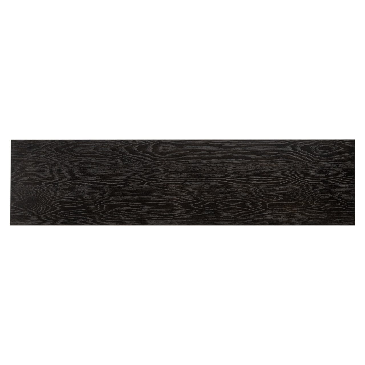 Schwarzer Konsolentisch aus Holz mit Bogenmotiv