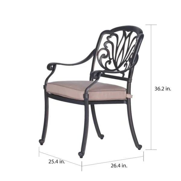 Manasquan 13-teiliges Essgruppe aus Gunmetal Aluminium von Havenside Home