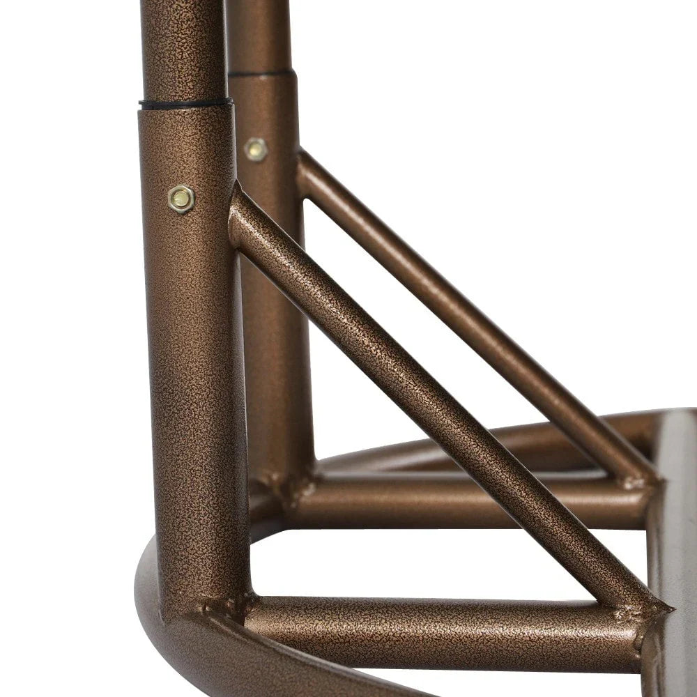 LeisureMod 2-Personen Hängesessel Ei mit Gestell - Outdoor/Indoor Rattan Korb Terrassen Schaukel Hängematte Liege mit Kissen