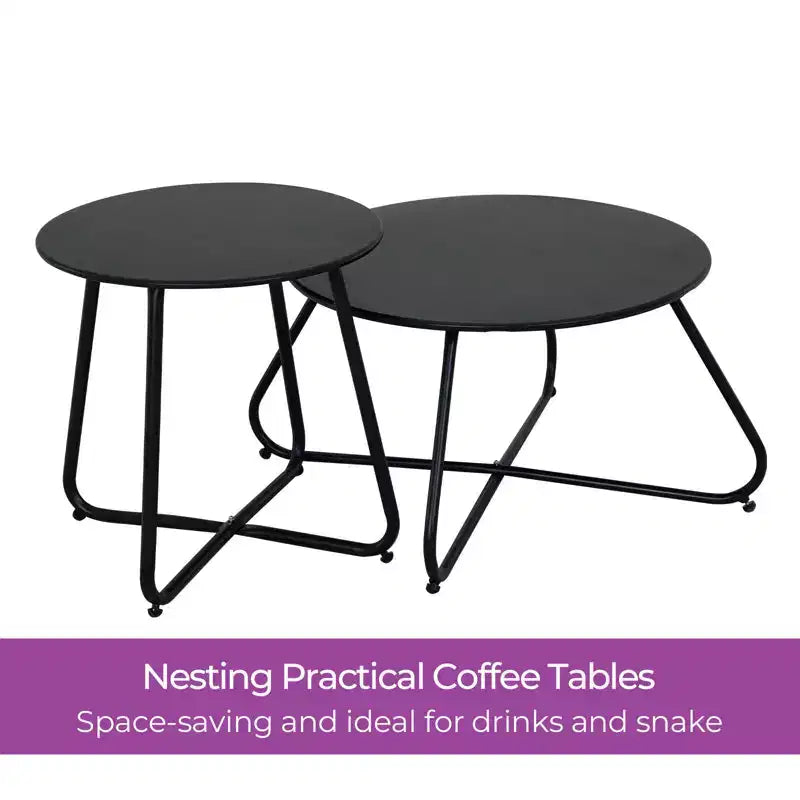 GRANDPATIO Outdoor 5-teiliges Korbsessel-Set mit Zweisitzer
