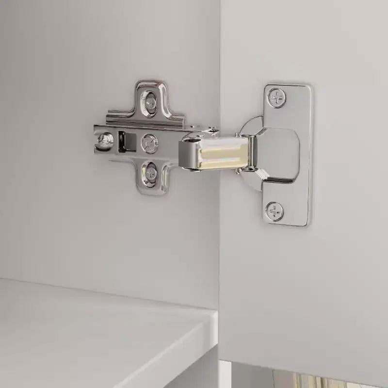 Hitow Kleiderschrank mit zwei Schubladen und Spiegeltür, zonierte Aufbewahrung