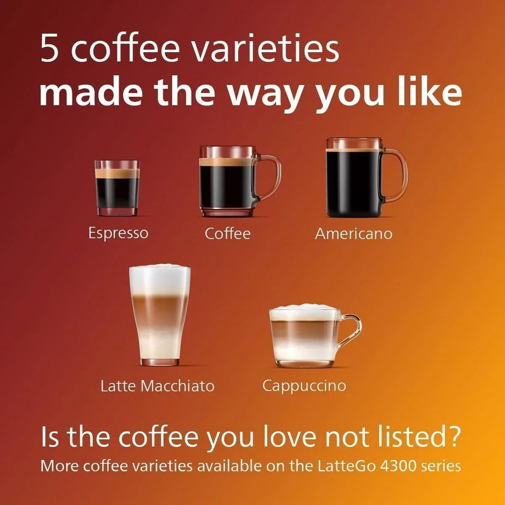 Premium Espressomaschine, 12 heiße/eiskalte Kaffeespezialitäten, LatteGo Milchsystem, Keramikmahlwerk, Schwarz Chrom