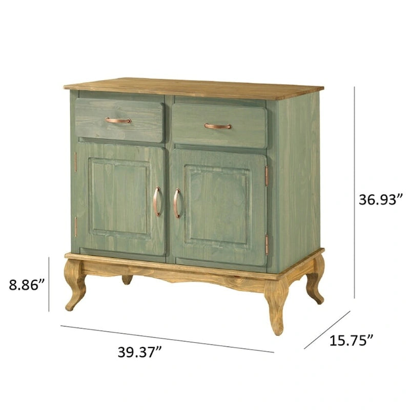 Holz-Sideboard Grün