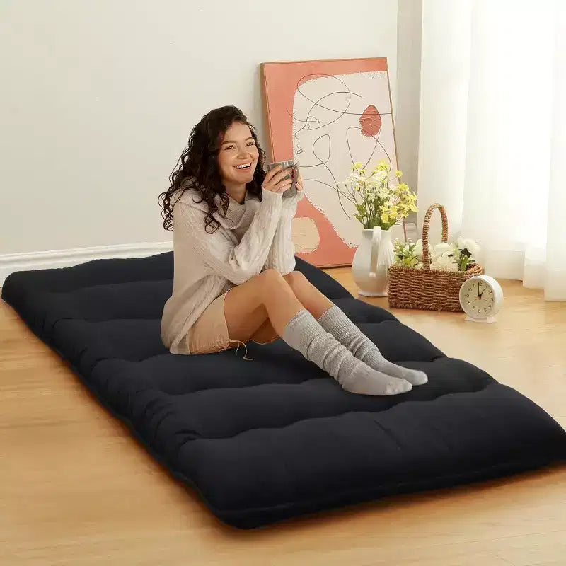 Japanische Futonmatratze, faltbare Bodenschlafmatte, Tatami-Matte für Zuhause, Campingmatratze