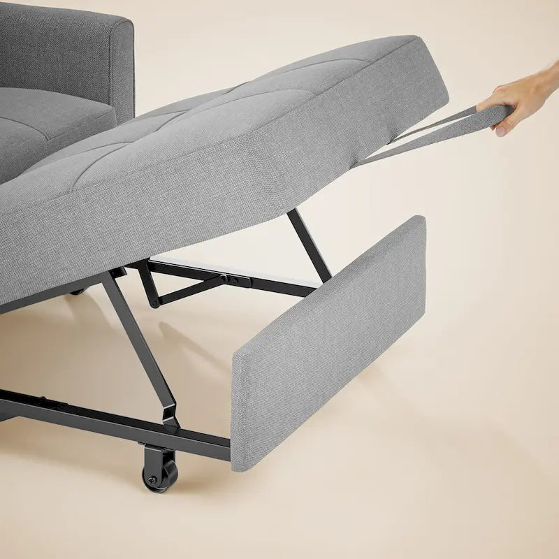 3-in-1 Schlafsofa, ausziehbarer Sessel, umwandelbarer, verstellbarer, klappbarer Polster-Lounge-Sofa