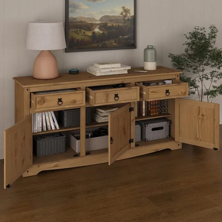 65 Holz-Buffet-Sideboard Bauernhaus - Corona Kollektion