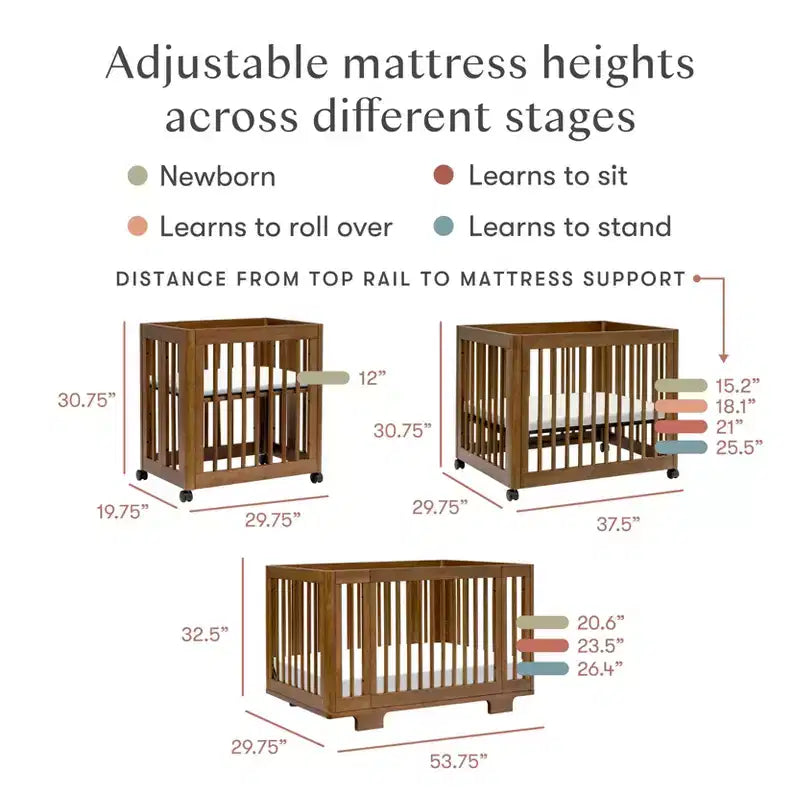 Babyletto Yuzu 8-in-1 umwandelbares Kinderbett mit All-Stages Umrüst-Kits
