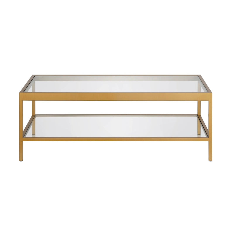 Alexis Couchtisch aus Metall und Glas