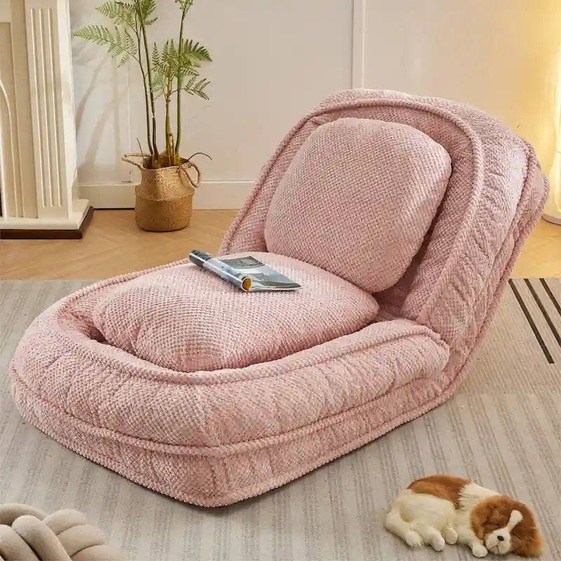 Faules Sofabett, 5-fach verstellbar, Sitzen, Schlafen, Zusammenklappen, geeignet für Schlafzimmer, Wohnzimmer
