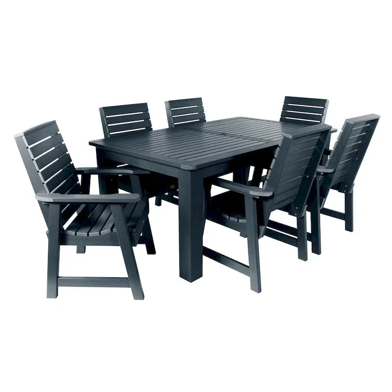 HIGHWOOD PROFESSIONAL 7-teiliges Outdoor-Esszimmer-Set 42x72