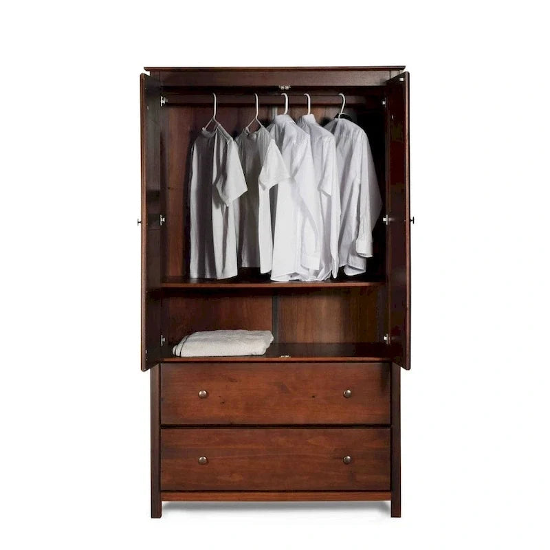 2-türiger Massivholzschrank - 41x72x22