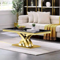 Moderner Couchtisch 48 Rechteckiger Couchtisch mit X-förmigem Sockel Couchtische für das Wohnzimmer