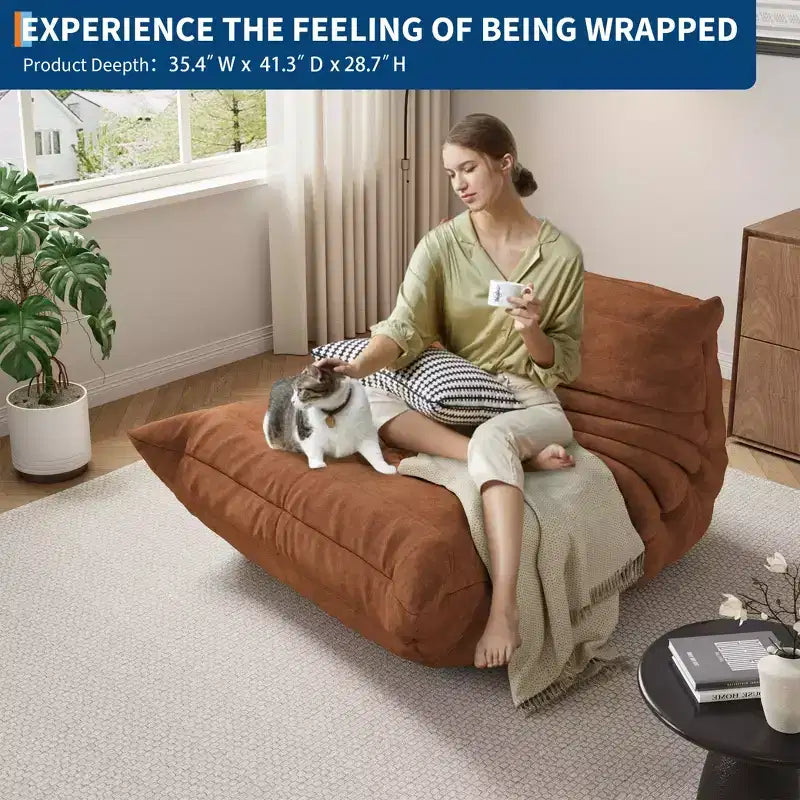 Modulares Sektionssofa, Togo Sofa mit tiefer Sitzfläche