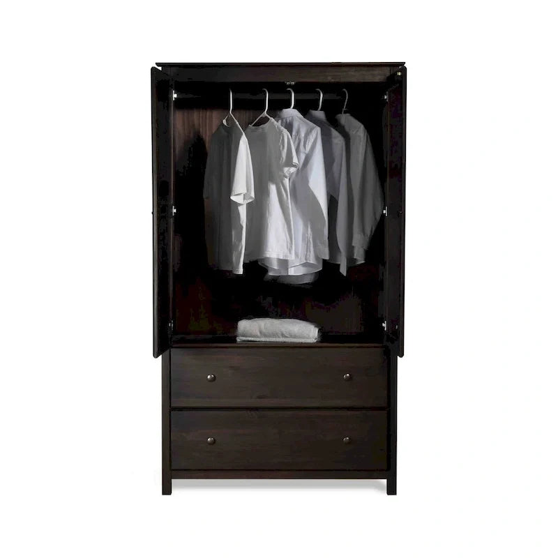 2-türiger Massivholzschrank - 41x72x22