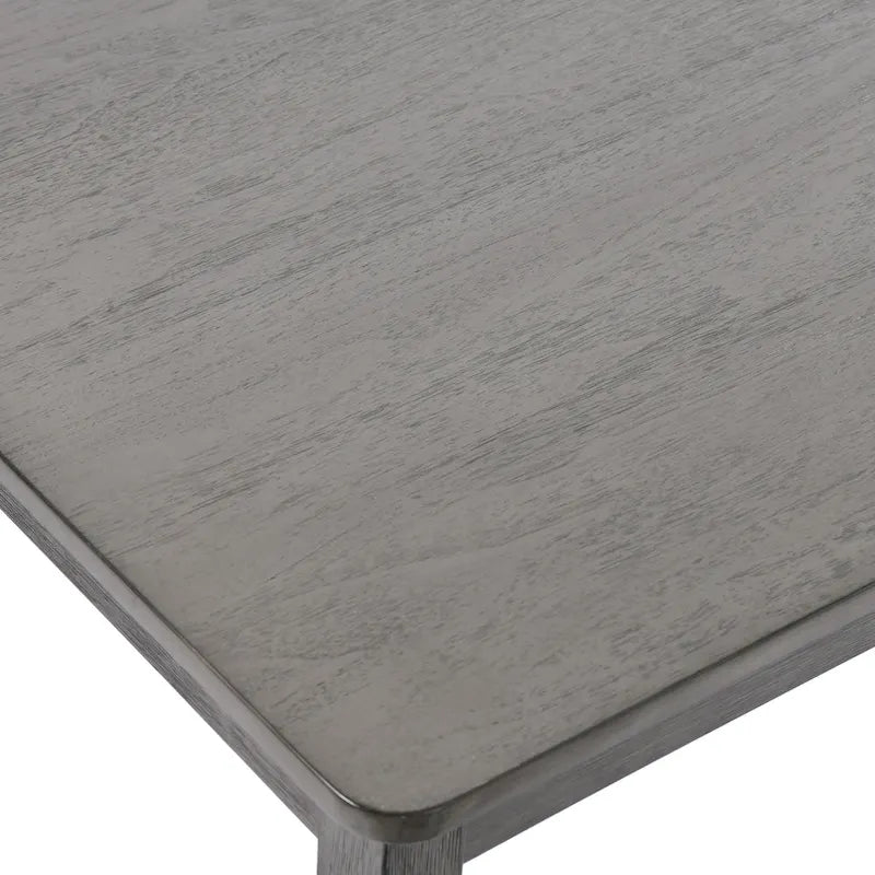 5-teiliges Esszimmerset aus Massivholz 47L (1 Tisch + 4 Stühle mit Sprossenrückenlehne)