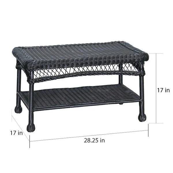 4-teiliges Loungeset aus Polyrattan für den Außenbereich
