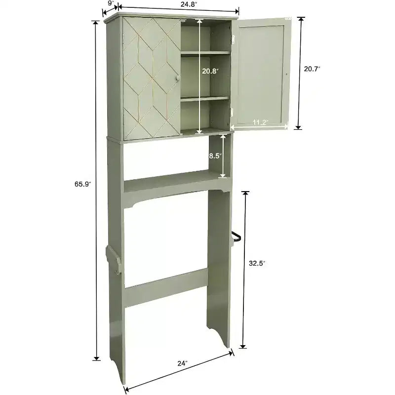 Badschrank über der Toilette Platzsparer fürs Badezimmer