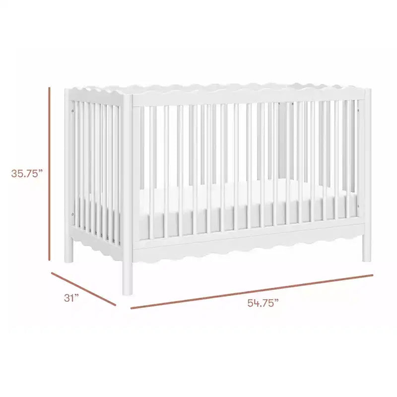 Babyletto Swell 4-in-1 umwandelbares Kinderbett mit Umbausatz zum Kleinkindbett
