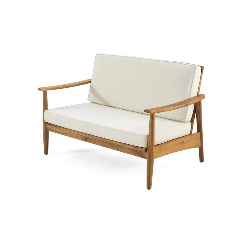 Willowbrook Outdoor Akazienholz 4-Sitzer Lounge-Set von Christopher Knight Home