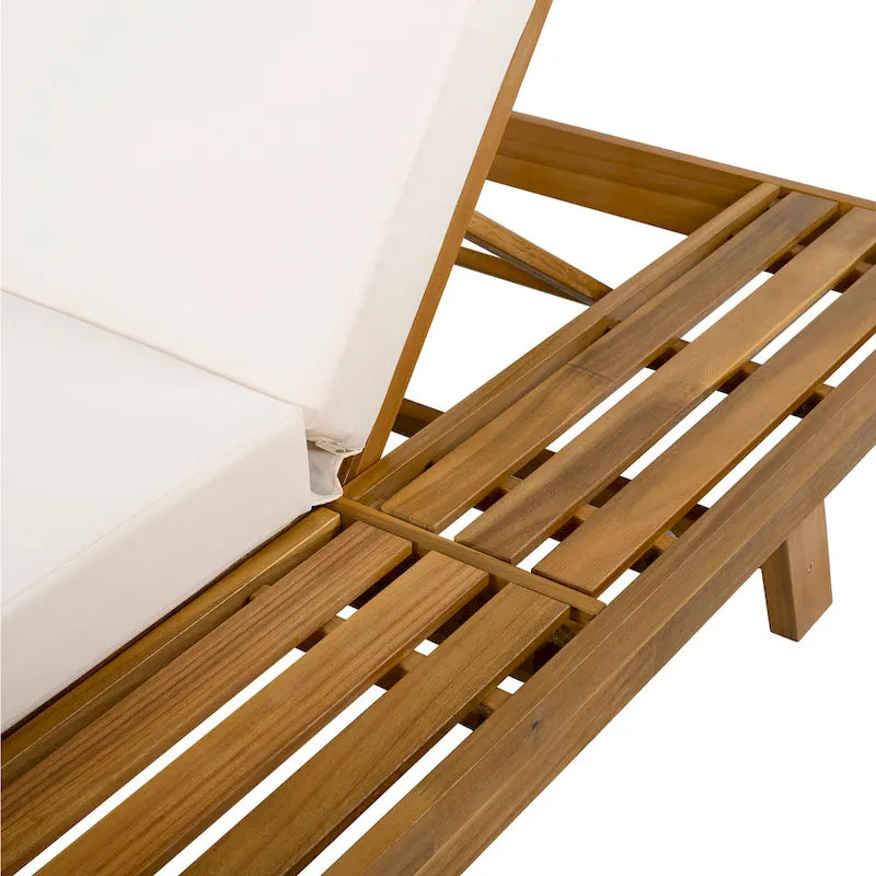 Christopher Knight Home - Michael Outdoor-Liegestuhl-Set aus Akazienholz, 2er-Pack
