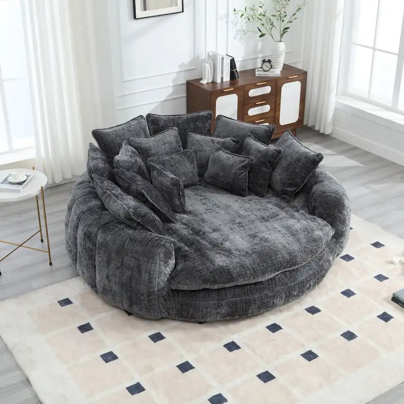 Bequemes Doppelschlafsofa, extra großes Schlafsofa mit Armlehnen