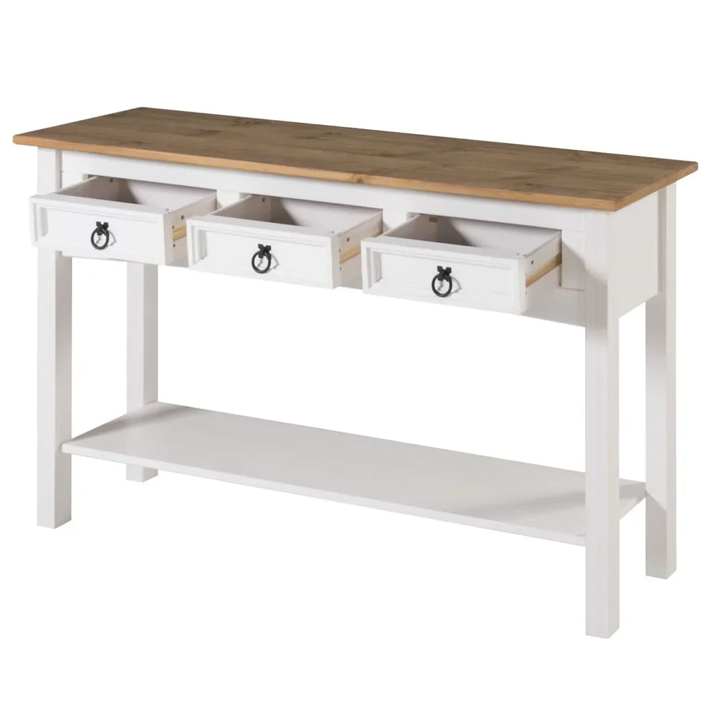 Holz-Dielentisch Konsole 3 Schubladen Corona | Furniture Dash - N/A