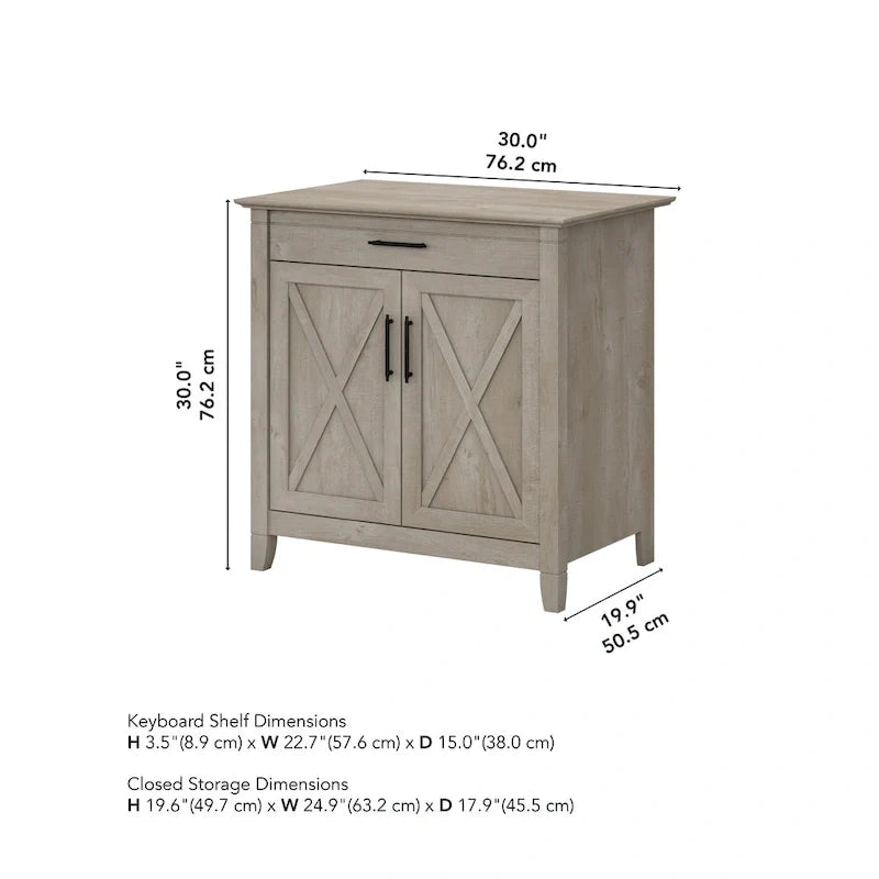 Key West Sekretär mit Lagerschrank von Bush Furniture