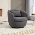 Gepolsterter drehbarer Fauteuil mit Stauraum, moderner Wohnzimmer-Sessel für Schlafzimmer/Büro/Lesebereiche