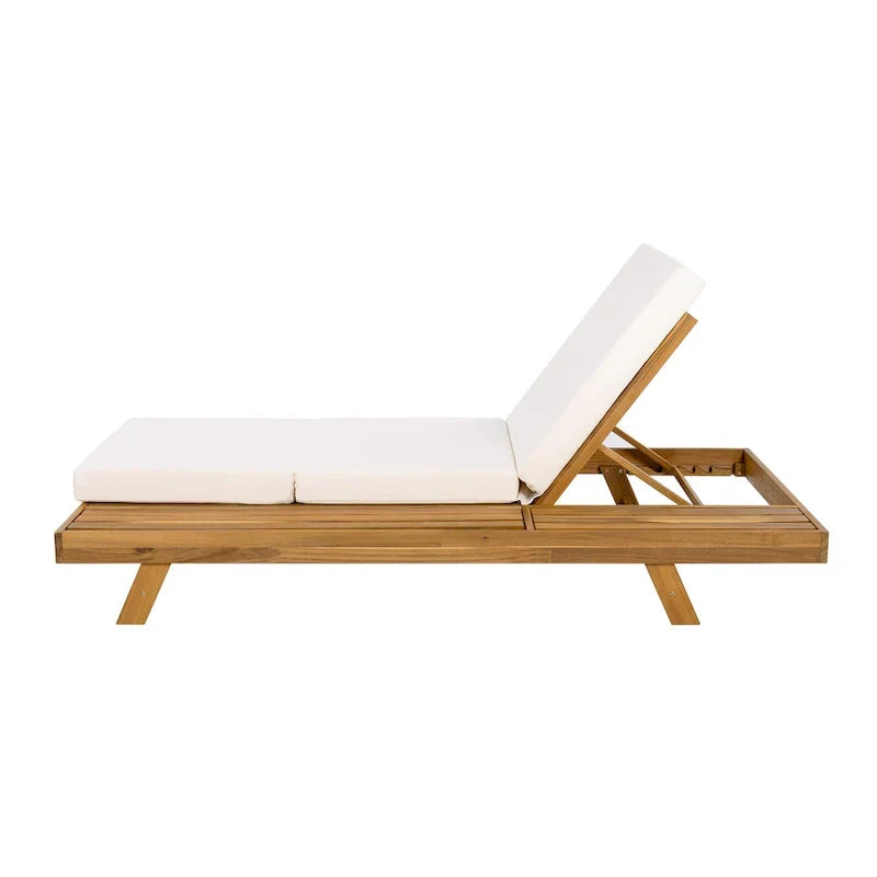 Christopher Knight Home - Michael Outdoor-Liegestuhl-Set aus Akazienholz, 2er-Pack