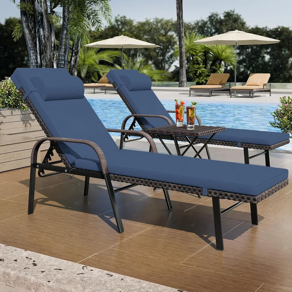 Kullavik 3-teiliges Outdoor-Loungemöbel-Set