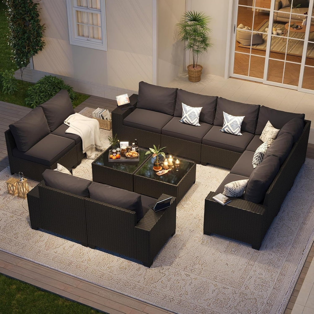 Gartenmöbel-Sets mit 4 Zoll dicken Kissen