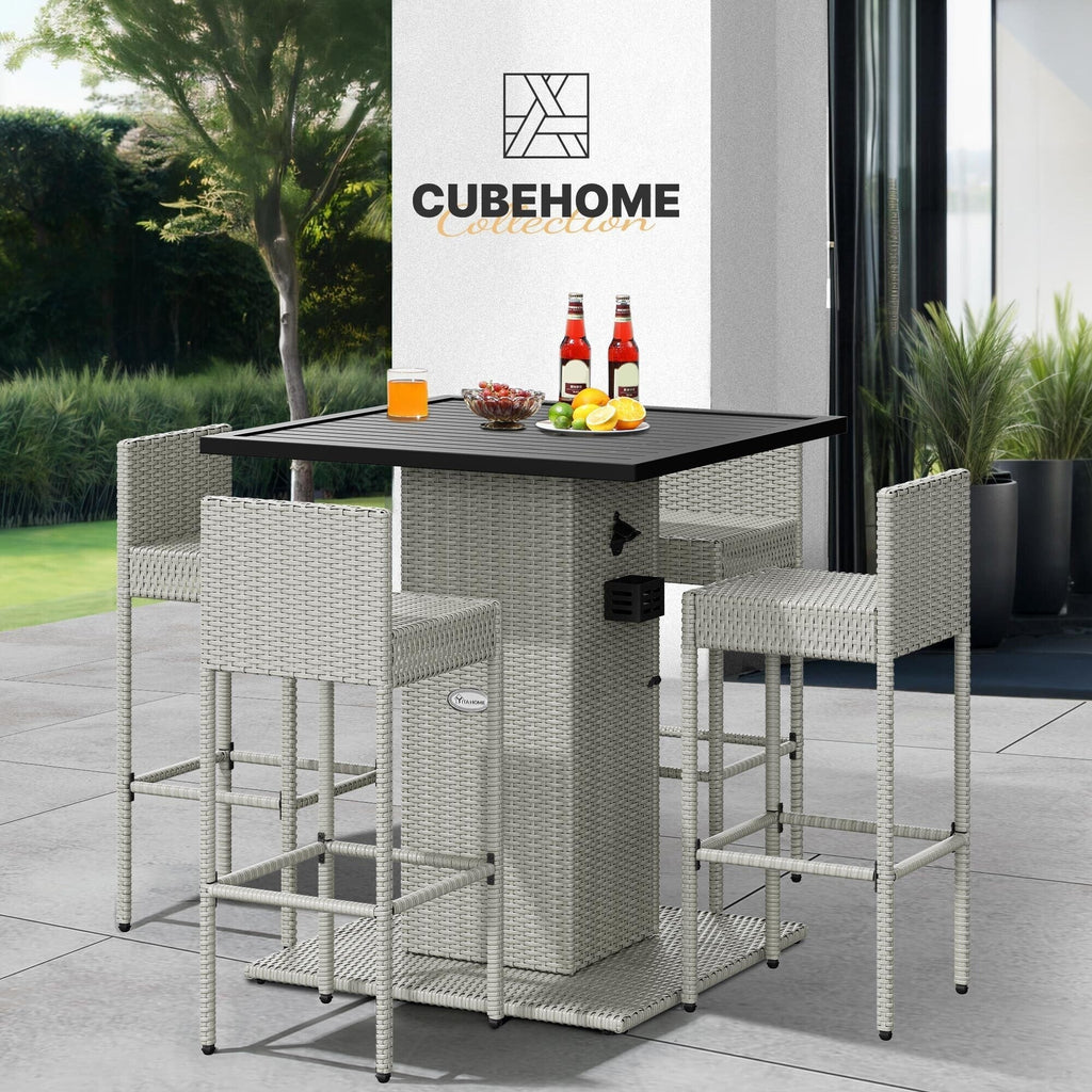 Moasis 5-teiliges Outdoor-Möbel-Set aus Polyrattan – 5-teilig