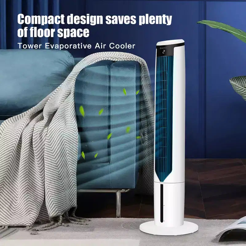Costway 3-in-1 Verdunstungs-Luftkühler 41'' Tragbarer Turmventilator Luftbefeuchter