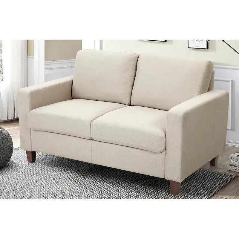 Miles Mid Century Modern Zweisitzer-Sofa mit Wendekissen Groß