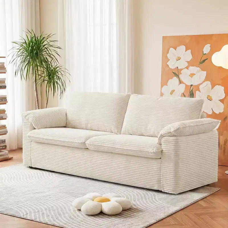 Dyonery 86 Cloud Loveseat Sofa, tiefer Sitz & breite Armlehnenkissen, stabiler Rahmen, atmungsaktives ergonomisches Design