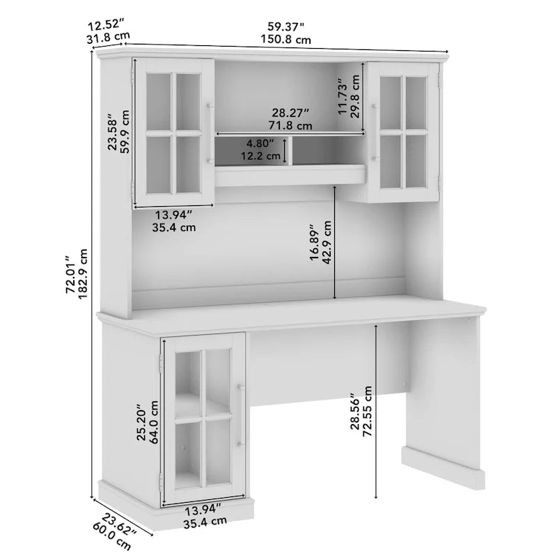Computertisch Westbrook 60W mit Aufsatz von Bush Furniture