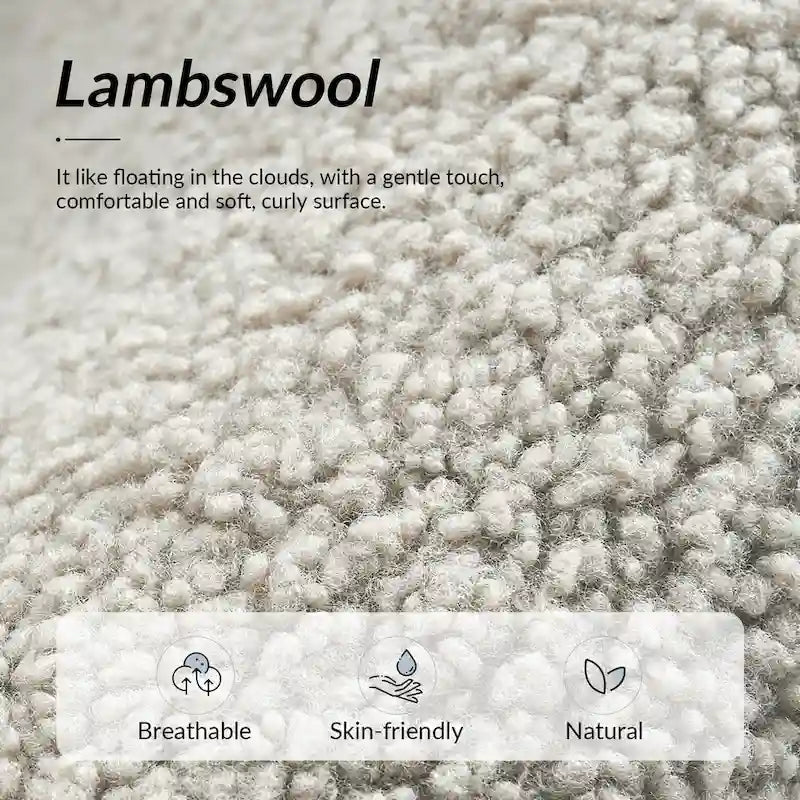 Sheila Moderner 30 W Bouclé-Sessel mit Massivholzbeinen, 2er-Set von HULALA HOME