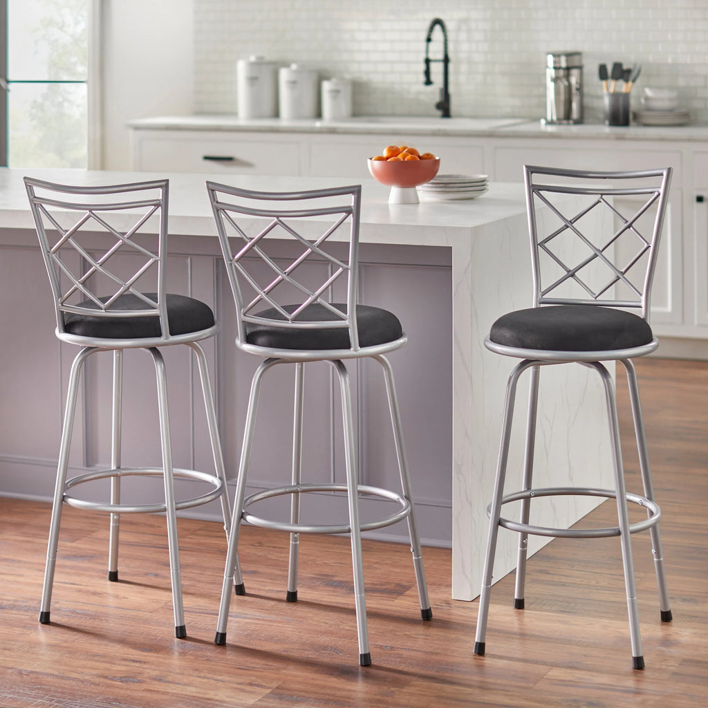 Simple Living Alyssa Höhenverstellbare Barhocker (3er-Set)
