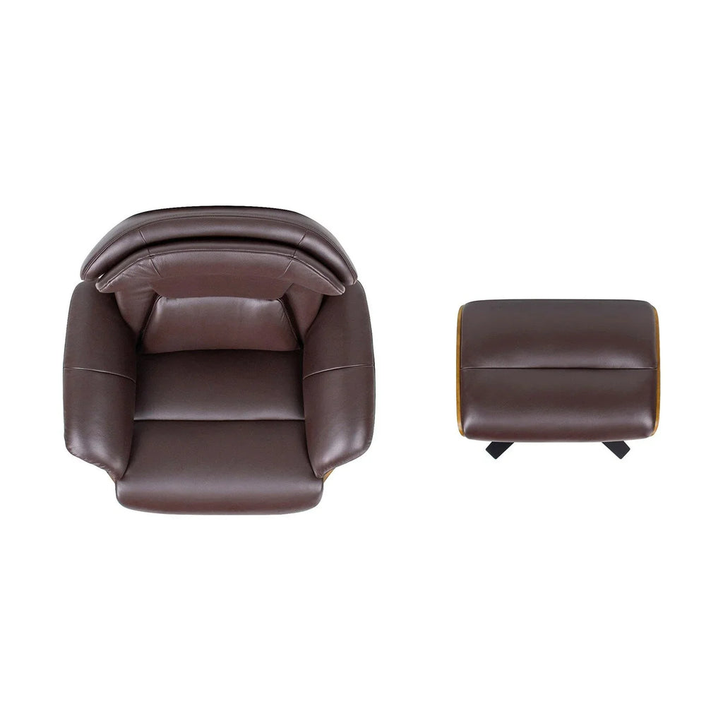 Jovan 31.5 Echtleder Relaxsessel mit Ottoman