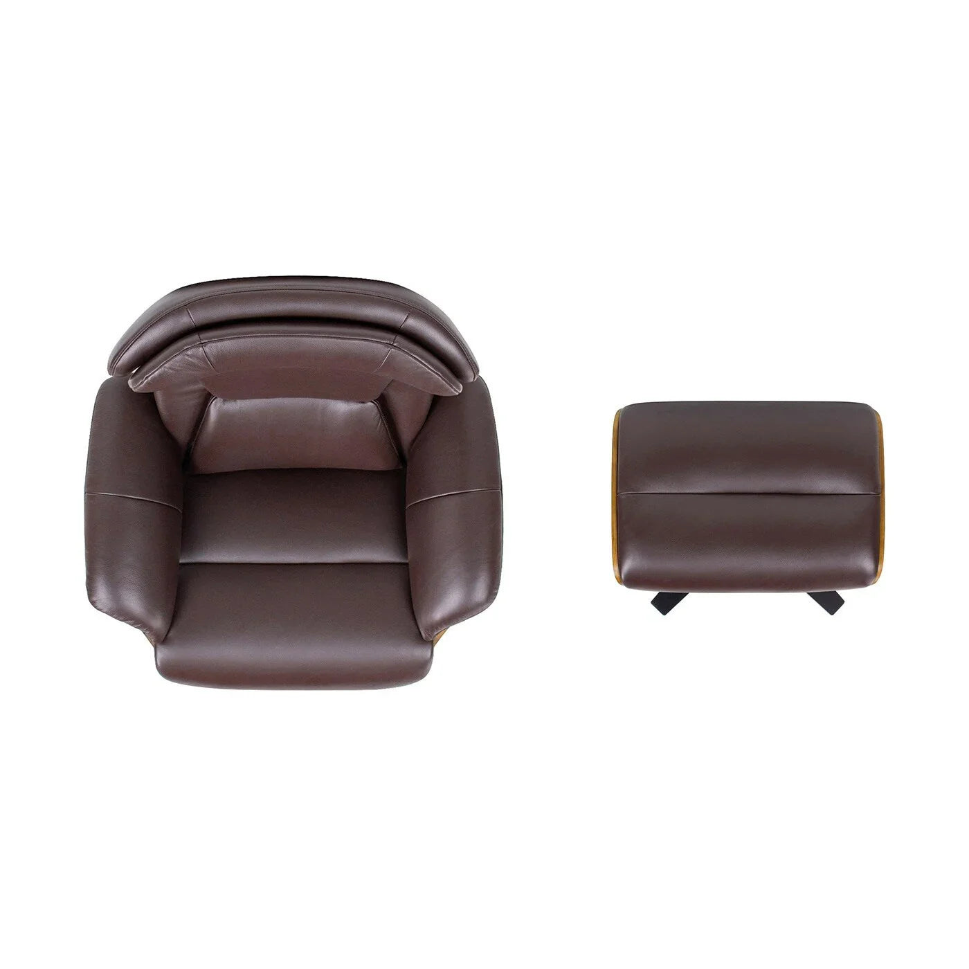 Jovan 31.5 Echtleder Relaxsessel mit Ottoman