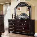 Vame Traditioneller 2-teiliger 9-Schubladen-Wäscheschrank und Spiegel von Furniture of America